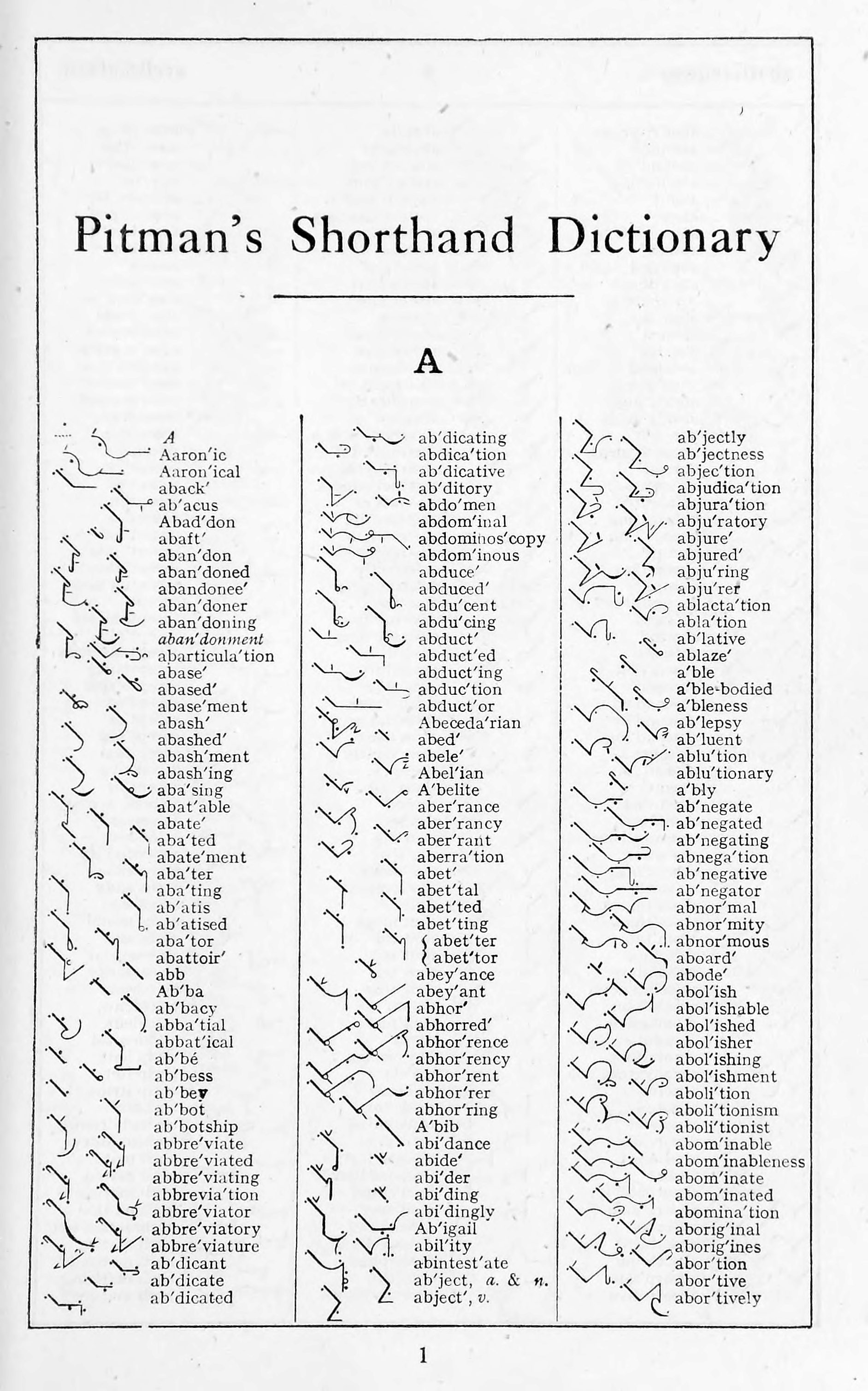 Dictionary Page